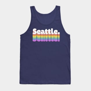 Seattle \\// Retro Typography Design Tank Top